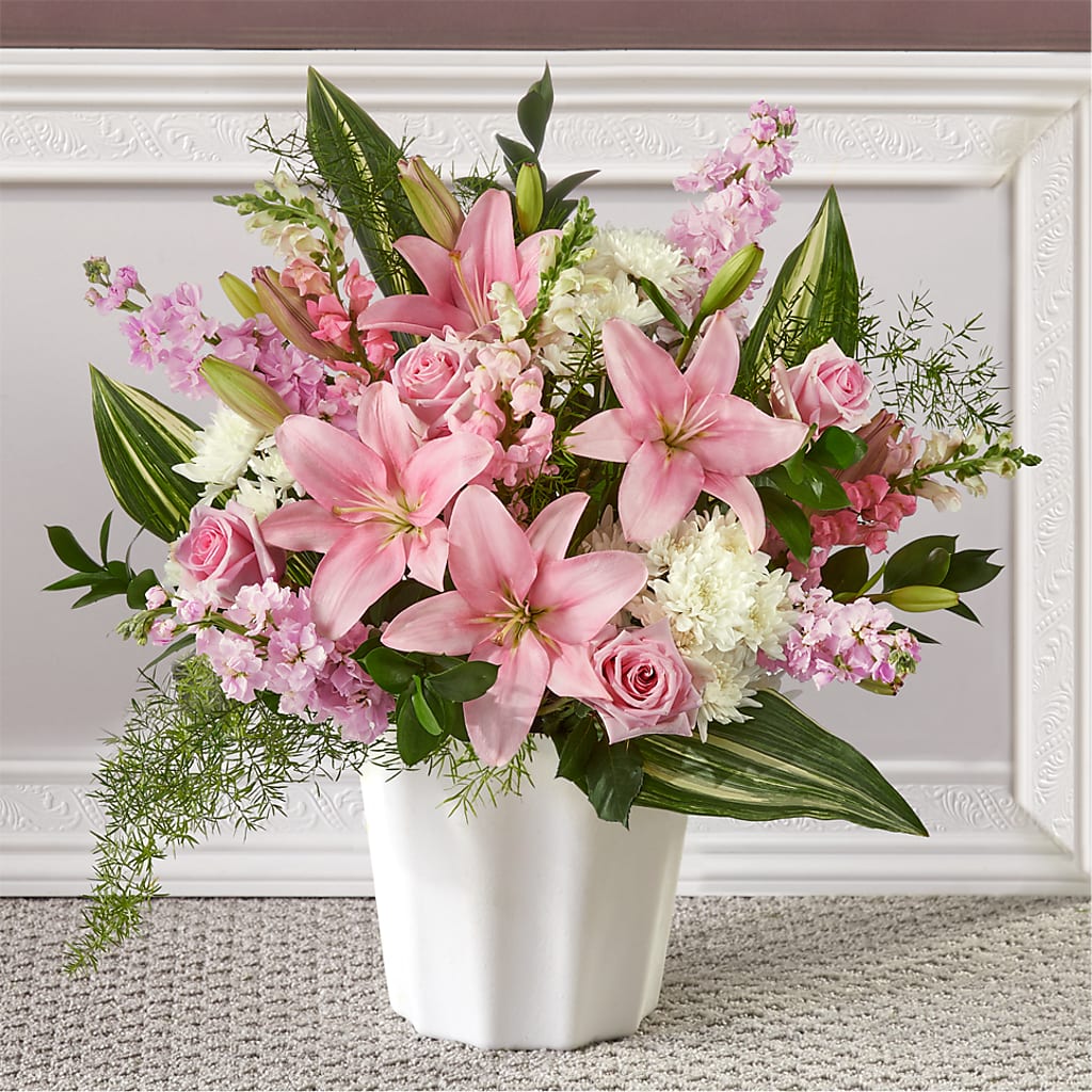 Simply Serene Floor Basket – Chillicothe High Street Flower Shop, Chillicothe OH