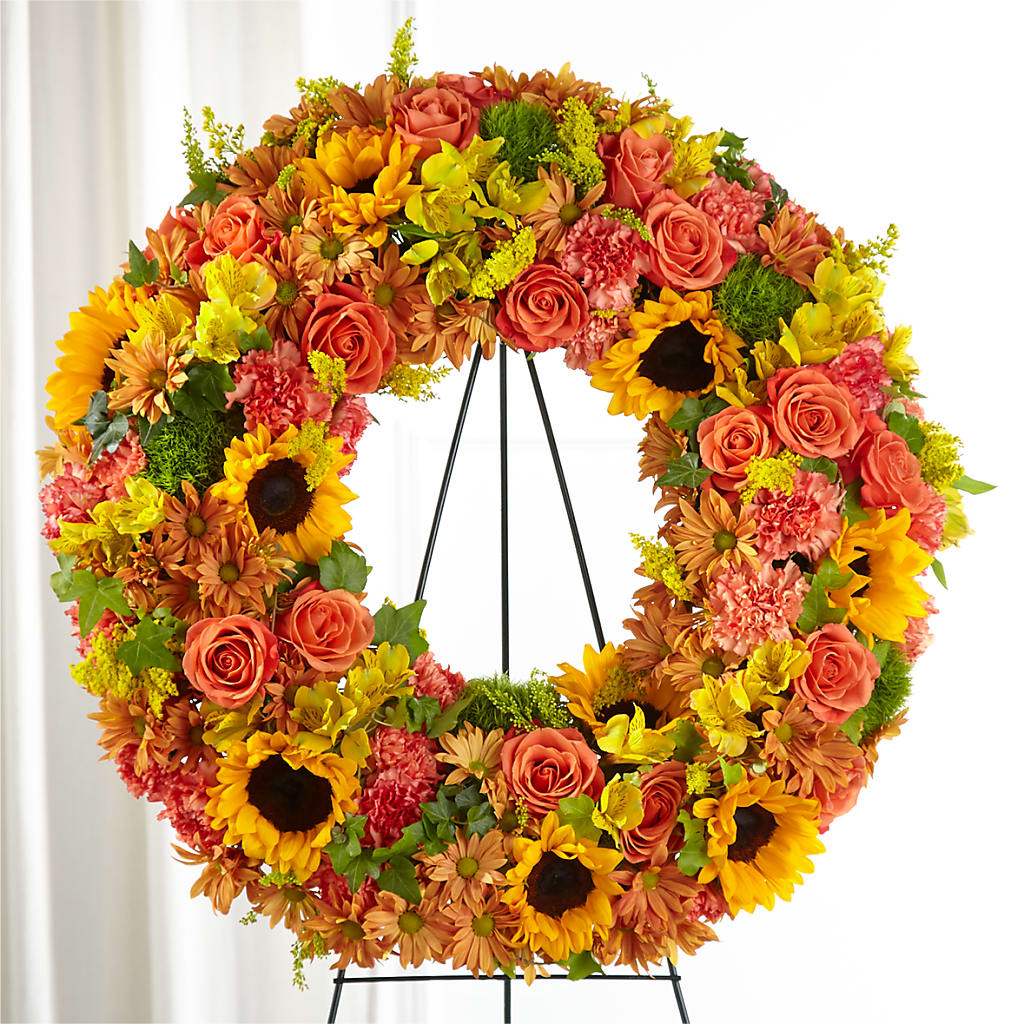 Autumnal Memories Wreath (Standard) – Chillicothe High Street Flower Shop, Chillicothe OH