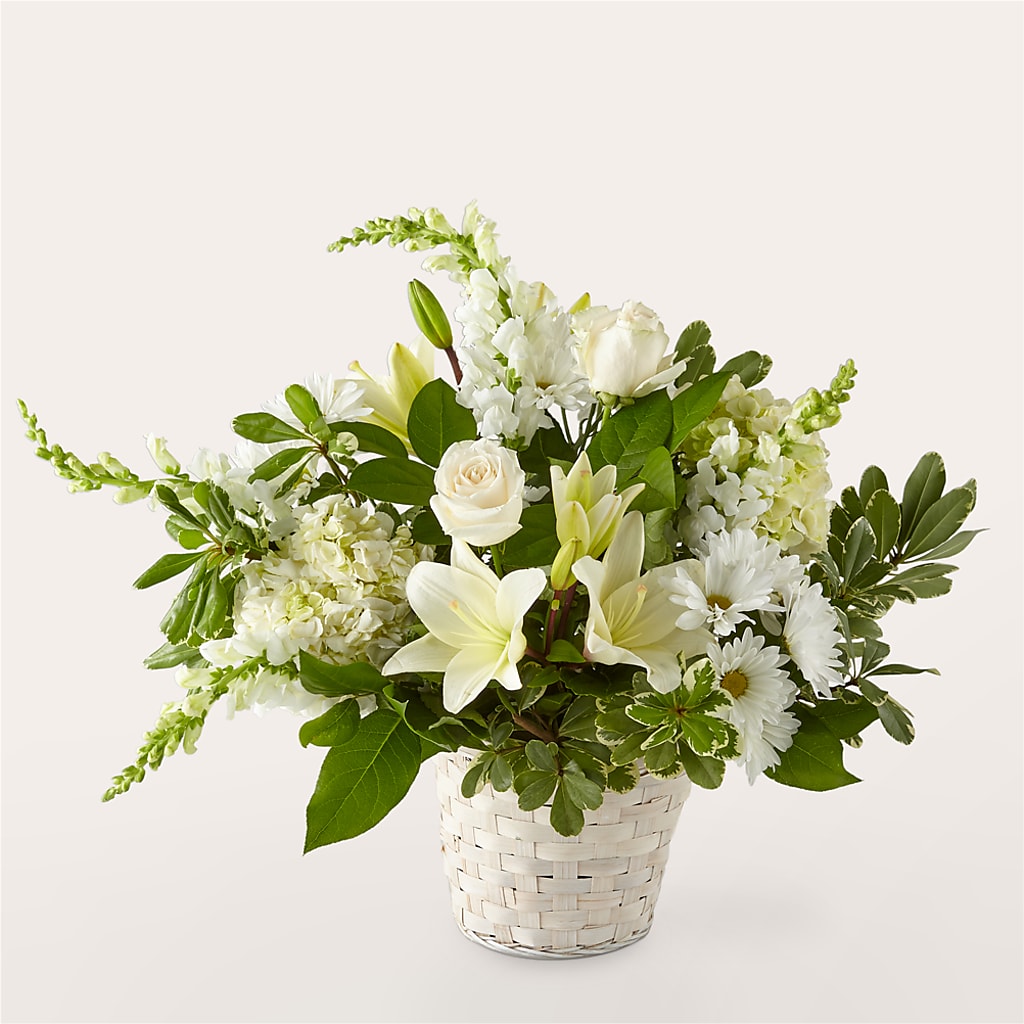 Ivory Elegance Floral Basket – Chillicothe High Street Flower Shop, Chillicothe OH