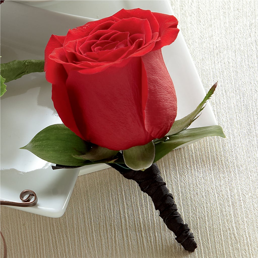 Red Rose Boutonniere – Chillicothe High Street Flower Shop, Chillicothe OH