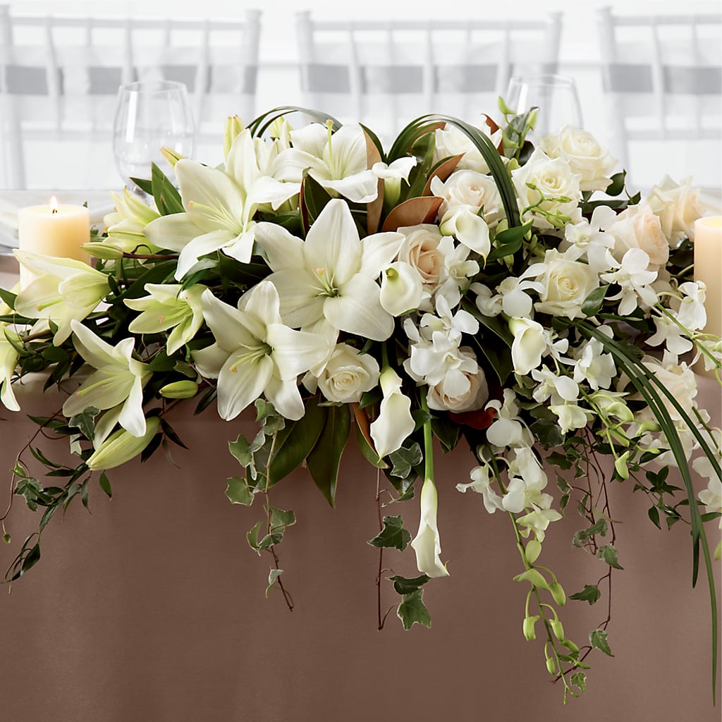 White Linen Arrangement – Chillicothe High Street Flower Shop, Chillicothe OH