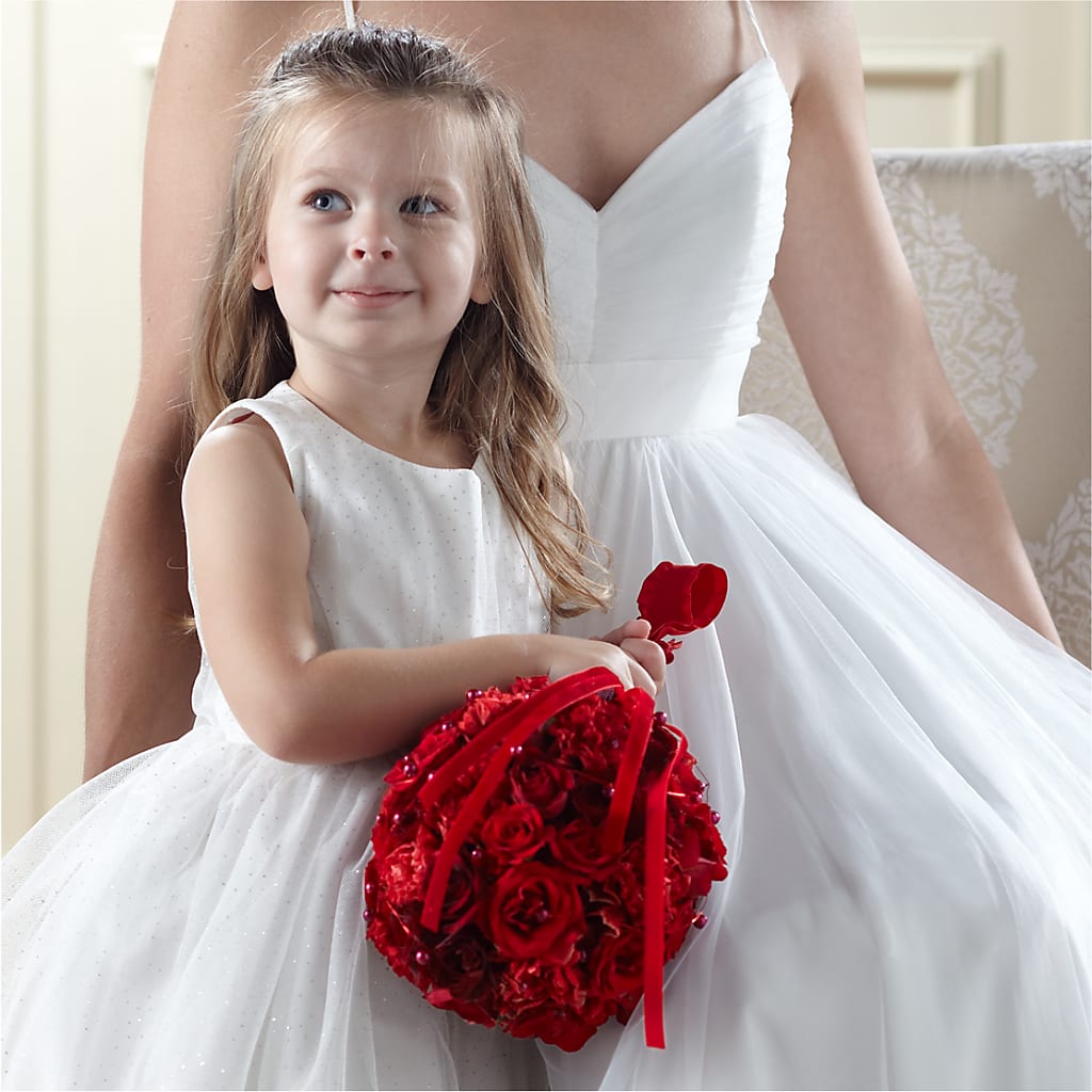 Pure at Heart Flower Girl Arrangement – Chillicothe High Street Flower Shop, Chillicothe OH