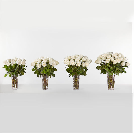 Long Stem White Rose Bouquet –  Chillicothe High Street Flower Shop, Chillicothe OH