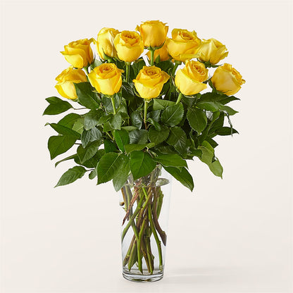 Long Stem Yellow Rose Bouquet –  Chillicothe High Street Flower Shop, Chillicothe OH
