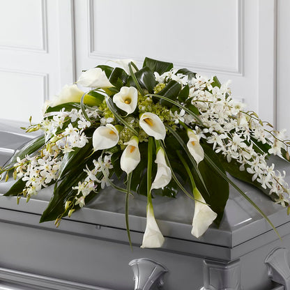 Angel Wings Casket Spray –  Chillicothe High Street Flower Shop, Chillicothe OH