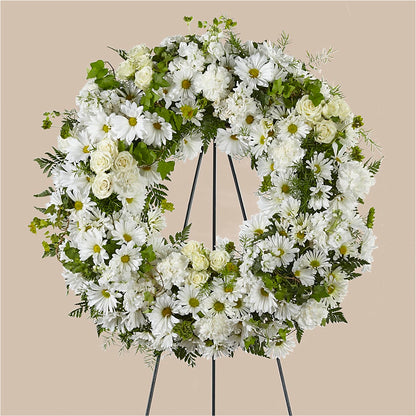 Faithful Wishes Wreath –  Chillicothe High Street Flower Shop, Chillicothe OH