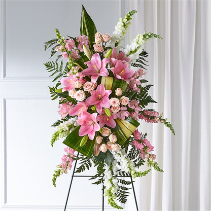 Elegant Embrace Standing Spray –  Chillicothe High Street Flower Shop, Chillicothe OH