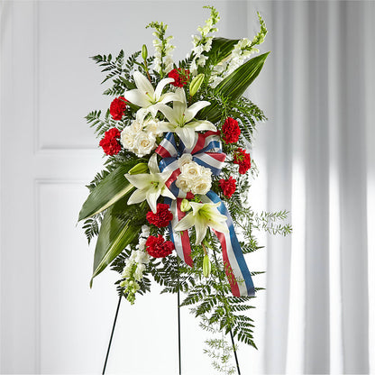 Stars of Life Standing Spray –  Chillicothe High Street Flower Shop, Chillicothe OH
